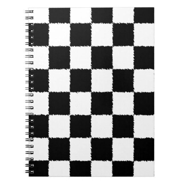 Espiral Caderno Checkered da bandeira (Frente)