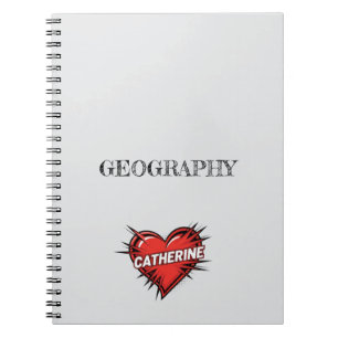 Espiral Caderno Cinza Catherine Heart