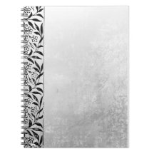 Caderno Cinza com Acento Preto – Diário Elegante
