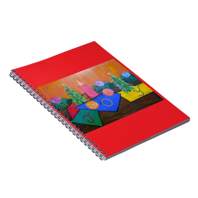 Espiral Caderno Clássico Alegria de Natal (Lado Direito)