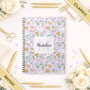 Espiral Caderno Clássico Chá & Gatos Literários