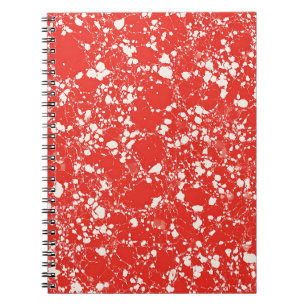 Espiral Caderno Clássico com Mármore Vermelho