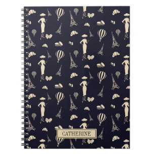 Espiral Caderno clássico da forma do 50 do vintage