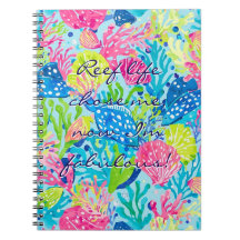 Caderno clássico em gráfico elegante