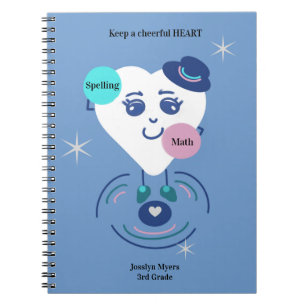 Espiral Caderno Clássico Manter um Coração Alegre