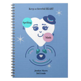 Espiral Caderno Clássico Manter um Coração Alegre