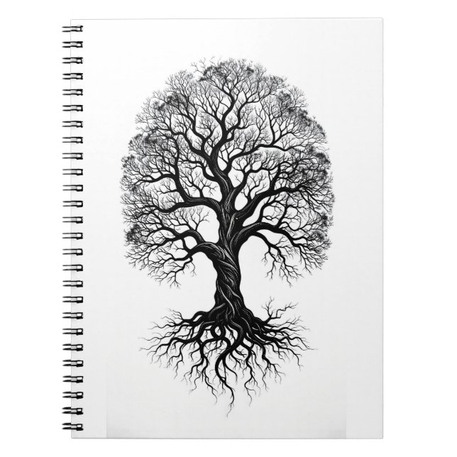 Espiral Caderno Clássico Zen Árvore da Vida (Frente)