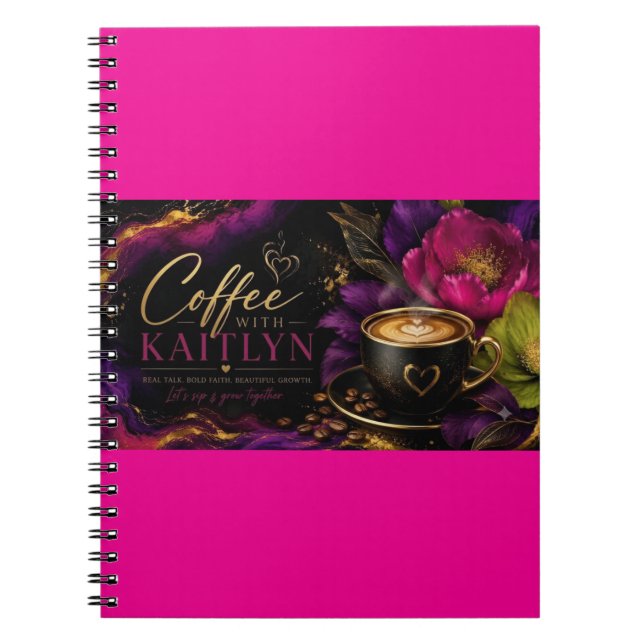 Espiral Caderno Coffee With Kaitlyn (Frente)