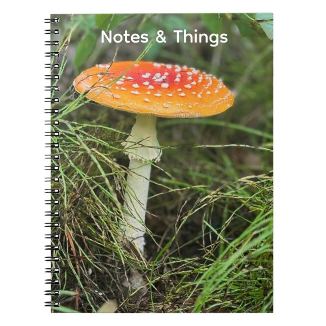 Espiral Caderno Cogumelo Florestal  (Frente)
