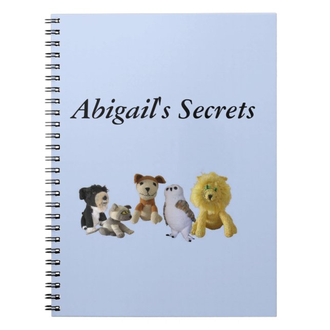 Espiral Caderno - Coleção de Animais de Brinquedo (Frente)