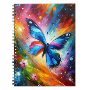 Espiral Caderno Color stream Blossom Butterfly