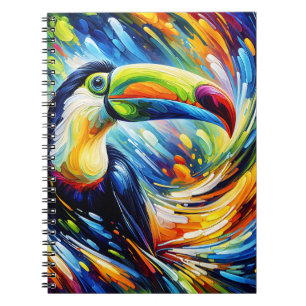 Espiral Caderno Colorido Vortex Toucan Tempestade