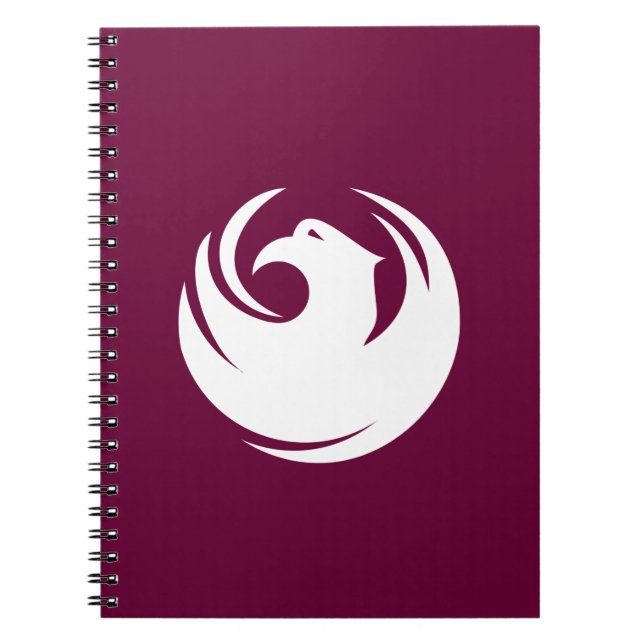 Espiral Caderno com a bandeira da cidade de Phoenix (Frente)