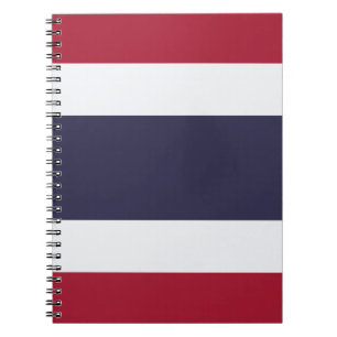 Espiral Caderno com a Bandeira da Tailândia