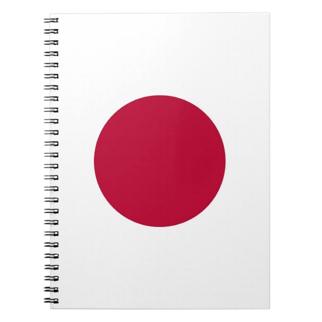 Espiral Caderno com a bandeira de Japão (Frente)