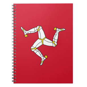 Espiral Caderno com a ilha da bandeira do homem, Reino