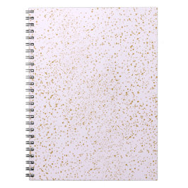 Espiral Caderno com Brilho Rosa e Dourado