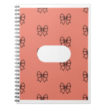 Caderno com Estampa de Laço Coquette Rosa Fofo - P