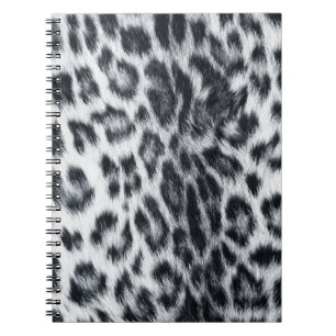 Espiral Caderno com Estampa de Pele de Leopardo