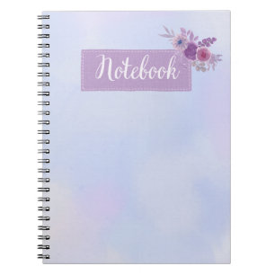 Espiral Caderno com Gradiente Azul e Roxo Sonhador