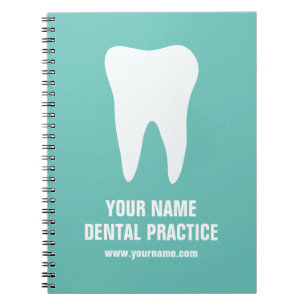 Espiral Caderno com logotipo de dentista para consultório 