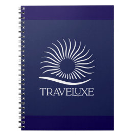 Espiral Caderno com Logotipo Traveluxe