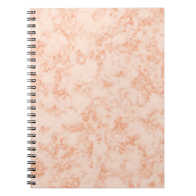 Espiral Caderno com mármore laranja (Frente)