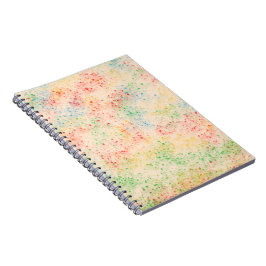 Espiral Caderno com Padrão de Confetes