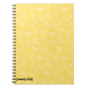 Espiral Caderno com Padrão de Laços e Cerejas Fofas e Sedu