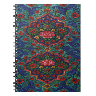 Espiral Caderno com Padrão de Tapete Persa – Elegante Trad