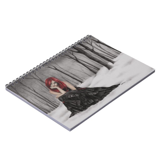 Espiral Caderno congelado dos corações (Left Side)