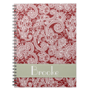 Espiral Caderno conhecido feito sob encomenda de Paisley