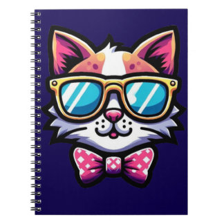 Espiral Caderno Cool Cat – Papelaria Divertida e Elegante
