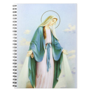 Espiral Caderno crescente da lua da Virgem Maria