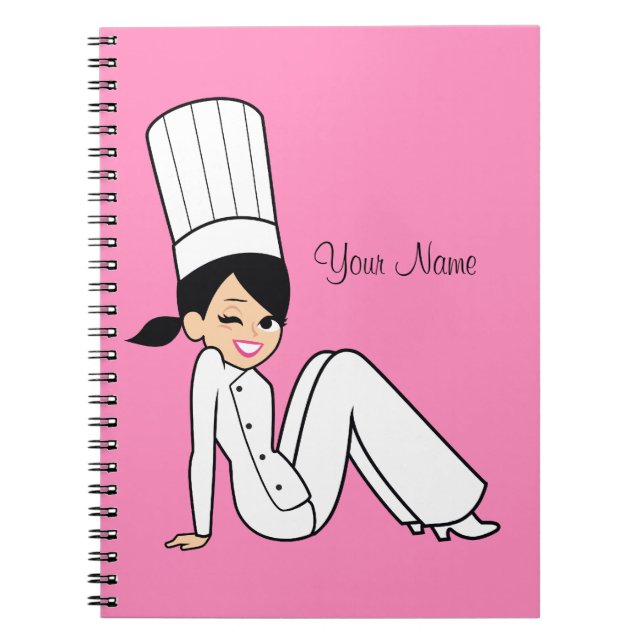 Espiral Caderno culinário da menina (Frente)