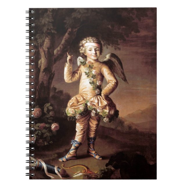 Espiral Caderno Cupido Vintage - Caderno (Frente)