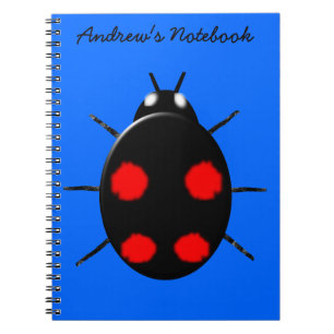 Espiral Caderno customizável da joaninha do Harlequin