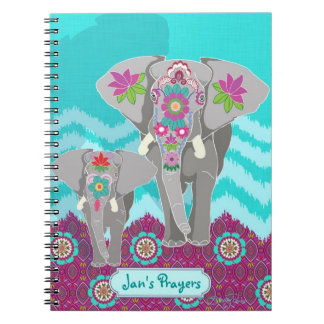 Espiral Caderno customizável - festival do elefante