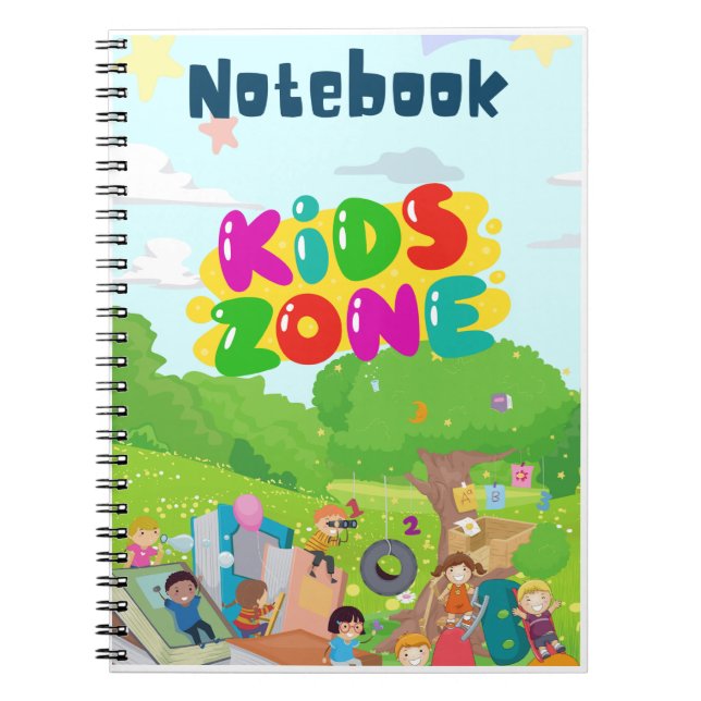 Espiral Caderno Cute Dino Kids Zone (Frente)