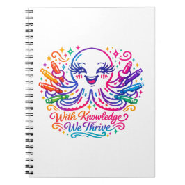 Espiral Caderno Cute Octopus de Volta à Escola