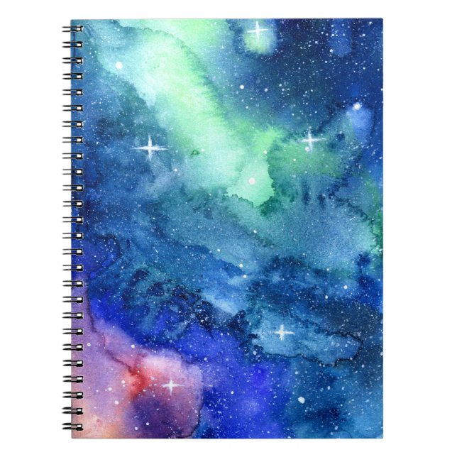 Espiral Caderno da arte da aguarela do espaço (Frente)