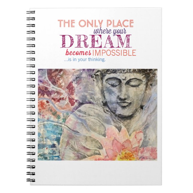 Espiral Caderno da arte de Buddha das citações da (Frente)
