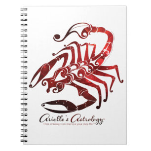Espiral Caderno da astrologia da Escorpião