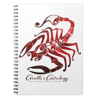 Espiral Caderno da astrologia da Escorpião