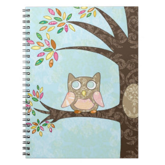 Espiral Caderno da coruja pequena