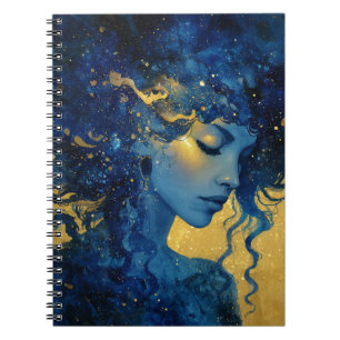 Espiral Caderno da Deusa da Lua Mística