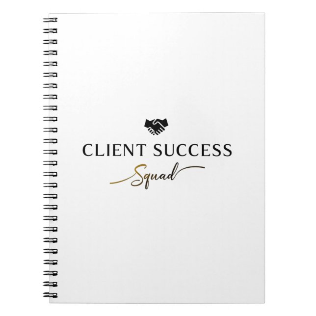 Espiral Caderno da Equipe Profissional - Client Success Sq (Frente)
