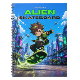 Espiral Caderno da Escola de Skate Alien