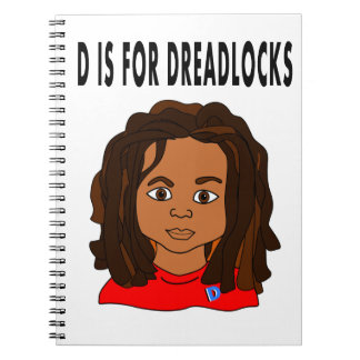 Espiral caderno da escola dos dreadlocks do menino dos