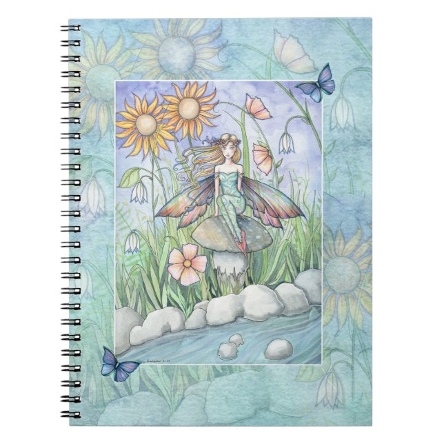 Espiral Caderno da Fada da Flor de Magia (Frente)